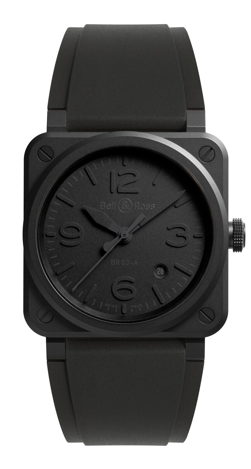 Bell & Ross BR 03 Phantom Automatic BR03A-PH-CE/SRB (Black Dial / 41mm)