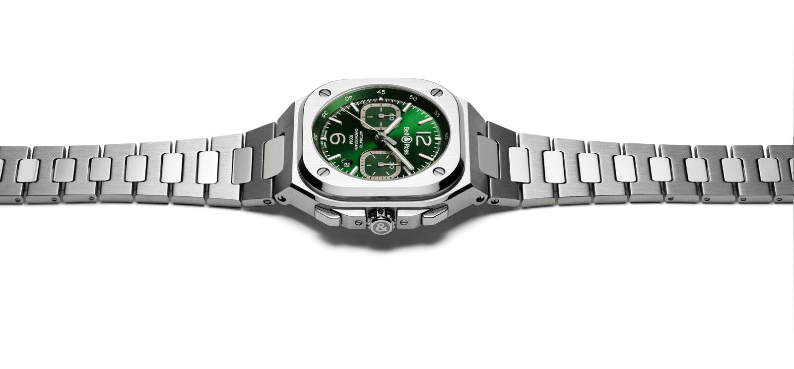 Bell & Ross BR 05 Chrono Green Steel Automatic Chronograph BR05C-GN-ST (Green Dial / 42mm)