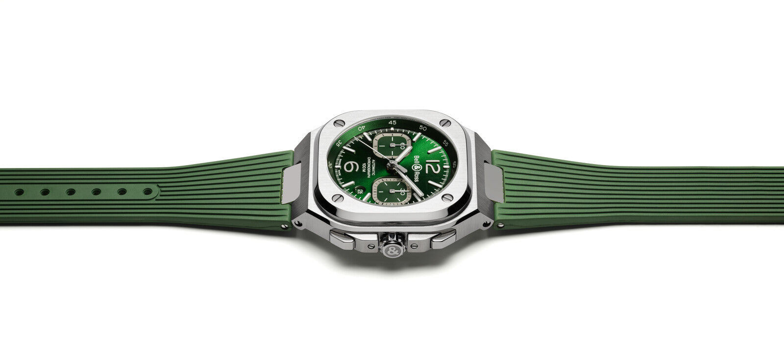 Bell & Ross BR 05 Chrono Green Steel Automatic Chronograph BR05C-GN-ST (Green Dial / 42mm)