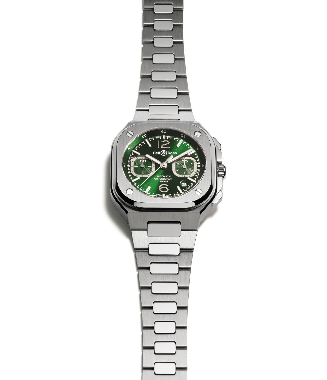 Bell Ross BR 05 Chrono Green Steel Automatic Chronograph Green