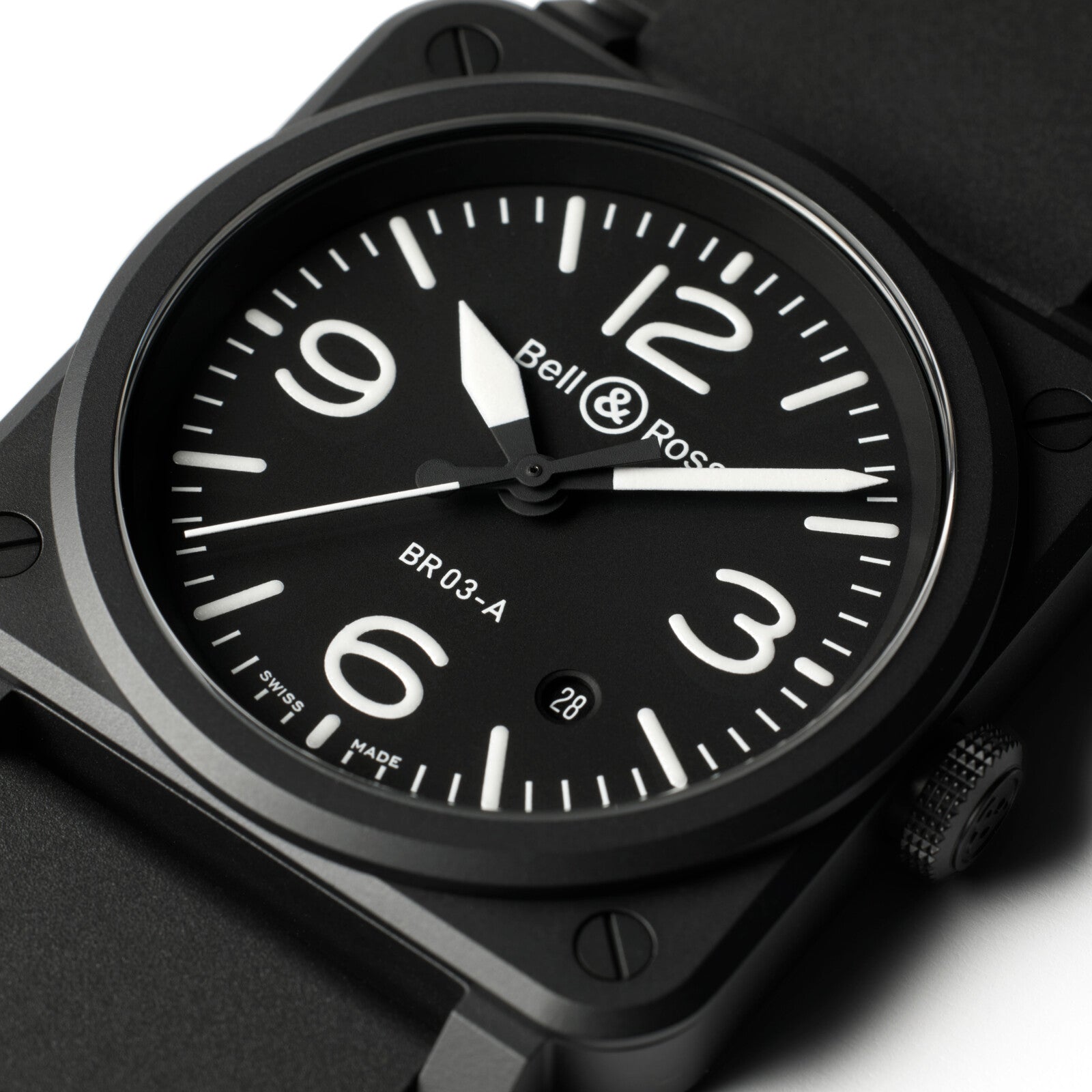 Bell & Ross BR 03 Black Matte Automatic BR03A-BL-CE/SRB (Black Dial / 41mm)
