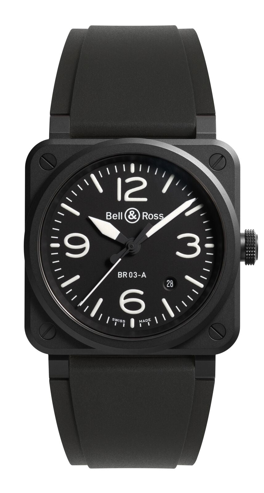 Bell & Ross BR 03 Black Matte Automatic BR03A-BL-CE/SRB (Black Dial / 41mm)