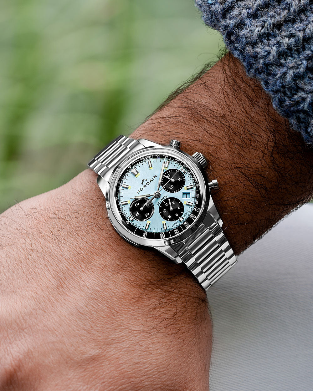 Norqain Freedom 60 Limited Edition Auto Chrono (Icey Blue Dial / 40mm)