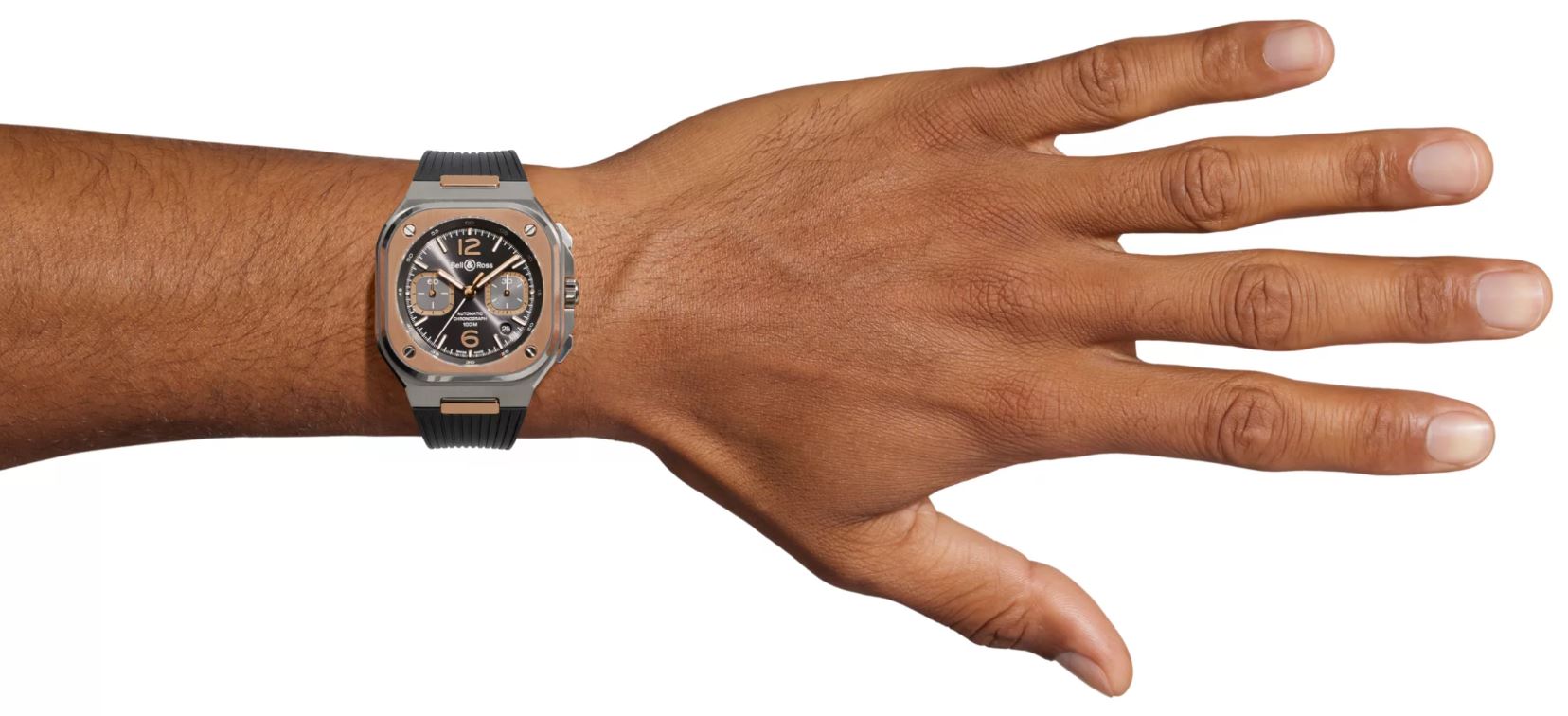 Bell & Ross BR 05 Grey Steel & Gold Automatic Chronograph BR05C-RTH-STPG (Grey Dial / 42mm)