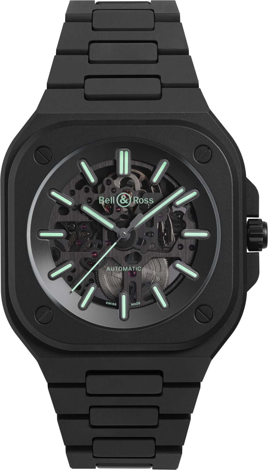 Bell & Ross BR 05 Skeleton Black Lum Ceramic Limited Edition Automatic BR05A-BLM-SKCE/SCE (Black Dial / 41mm)