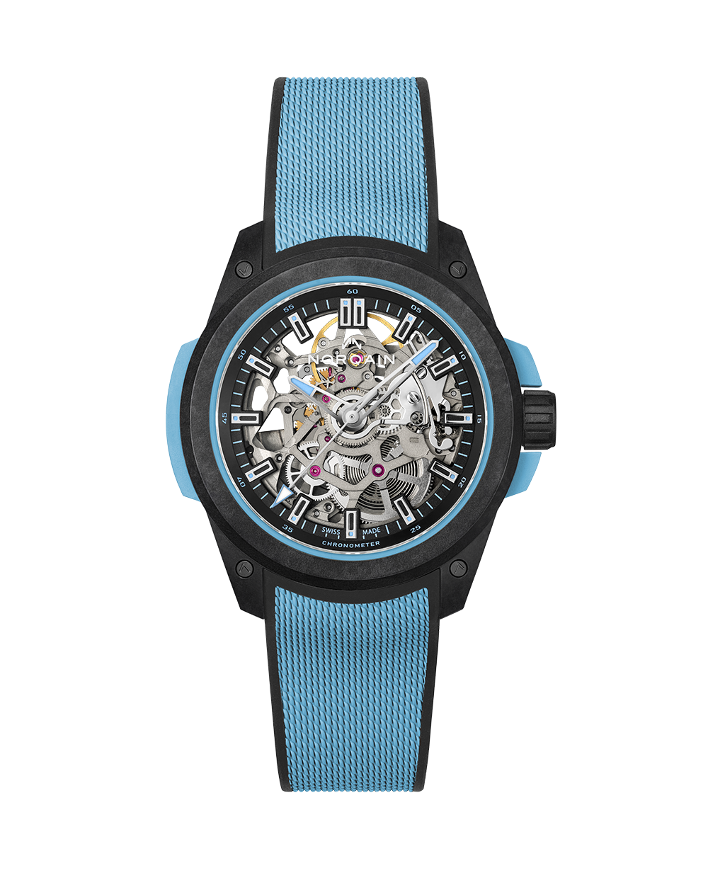 Norqain Independence Wild One Skeleton Sky Blue Auto (Blue Skeleton Dial / 39mm)