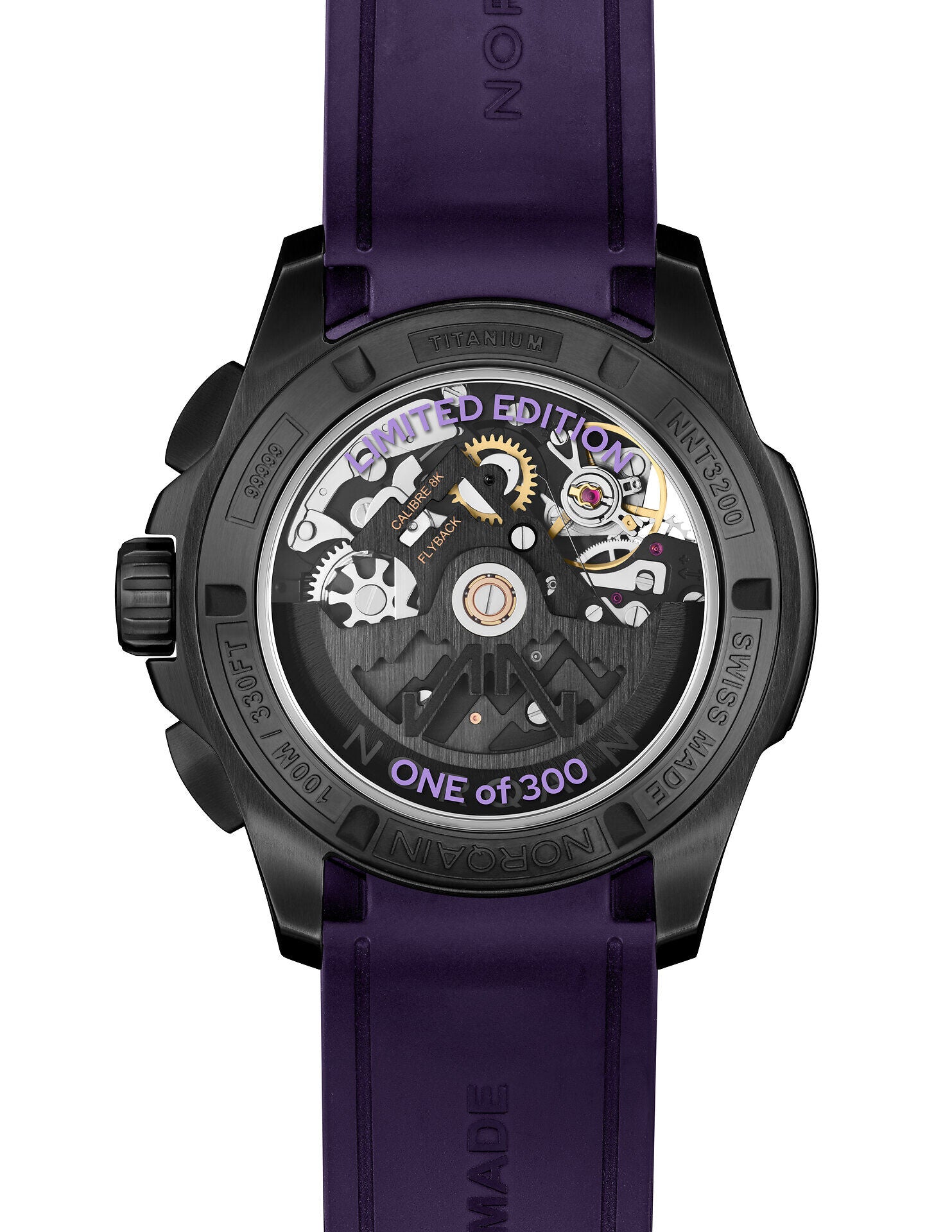 Norqain Independence Skeleton Chrono Auto Limited Edition (Purple Skeleton Dial / 42mm)