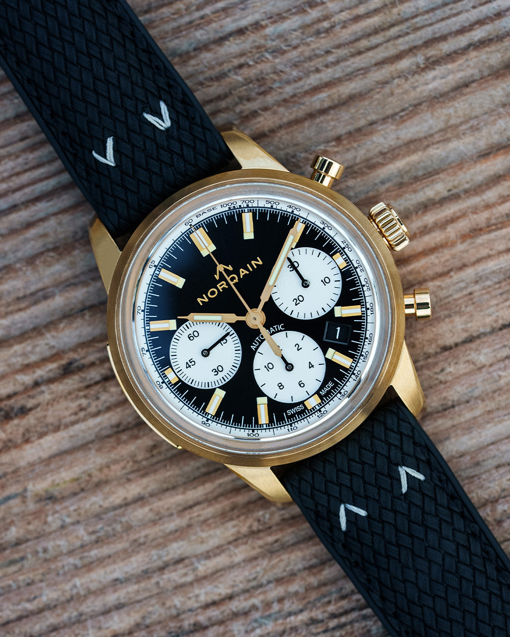 Norqain Freedom 60 Bronze Limited Edition Auto Chrono (Cadran noir / 40mm)