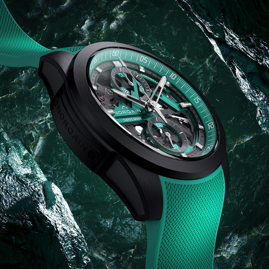 Norqain Independence Skeleton Chrono Auto Limited Edition (Cadran squelette vert / 42mm)