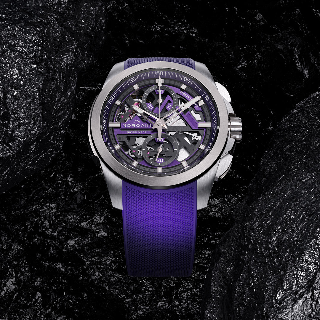 Norqain Independence Skeleton Chrono Purple Auto (cadran squelette violet / 42mm)