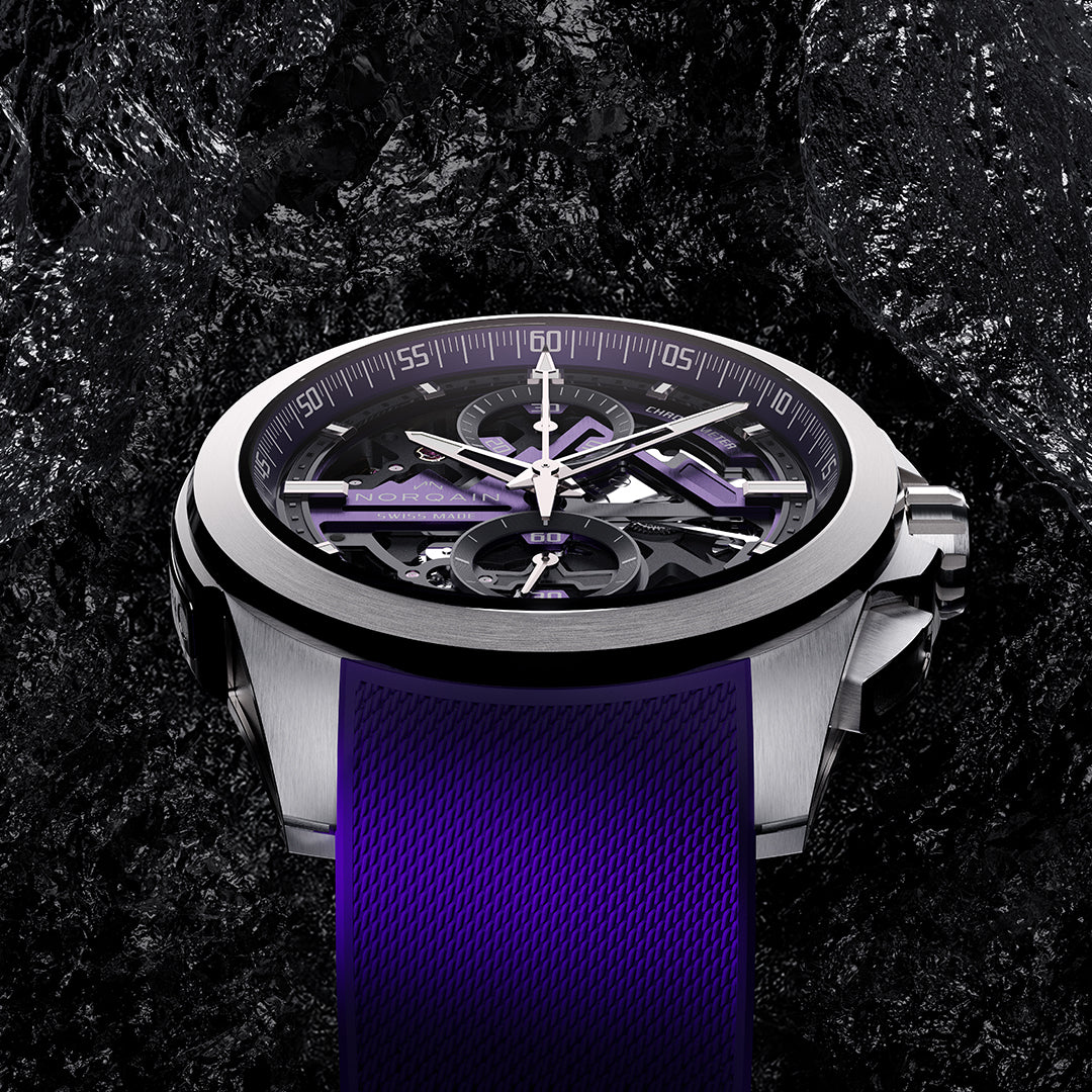 Norqain Independence Skeleton Chrono Purple Auto (cadran squelette violet / 42mm)