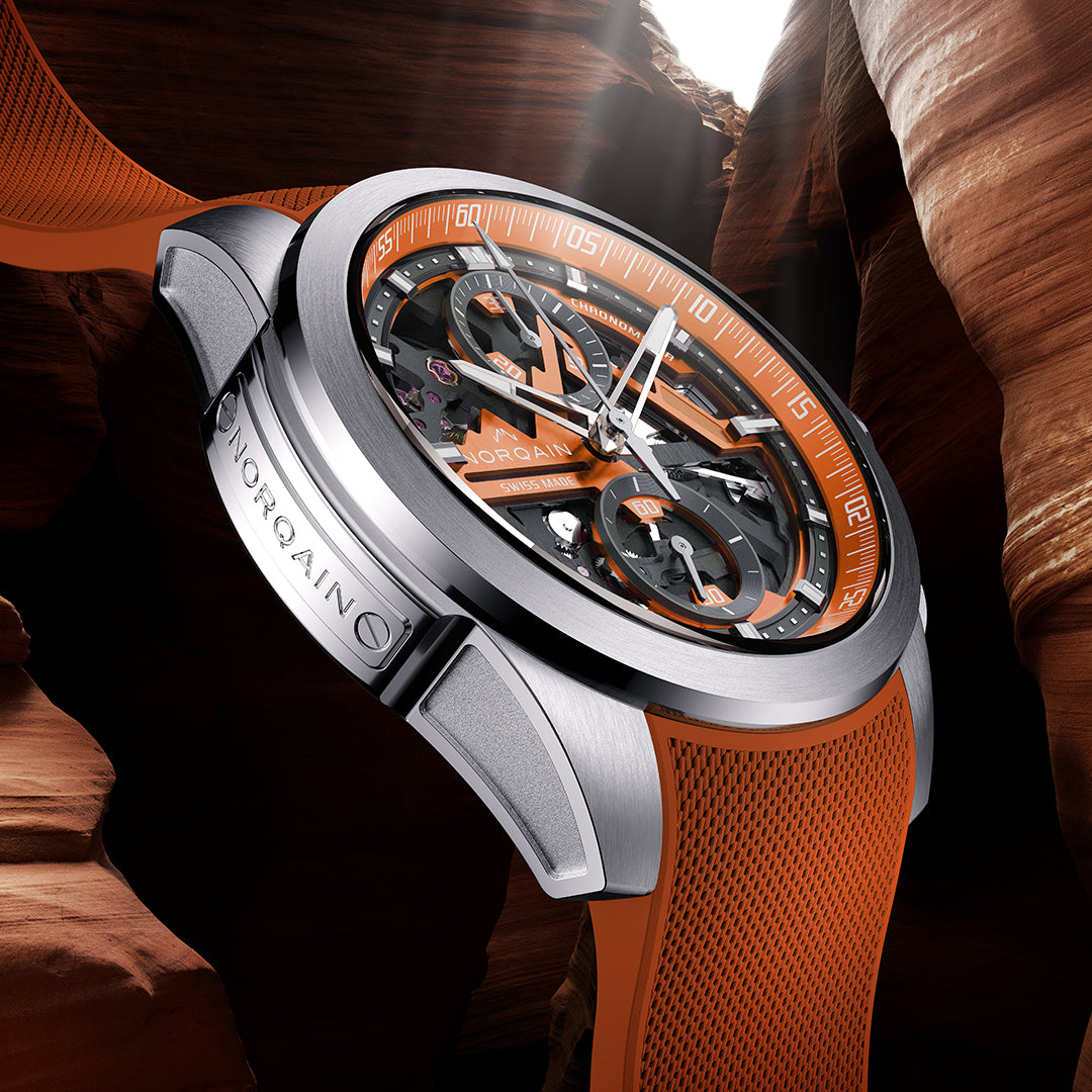 Norqain Independence Skeleton Chrono Auto (Orange Skeleton Dial / 42mm)