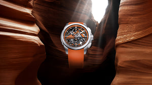 Norqain Independence Skeleton Chrono Auto (Orange Skeleton Dial / 42mm)