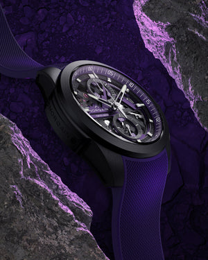 Norqain Independence Skeleton Chrono Auto Limited Edition (Purple Skeleton Dial / 42mm)