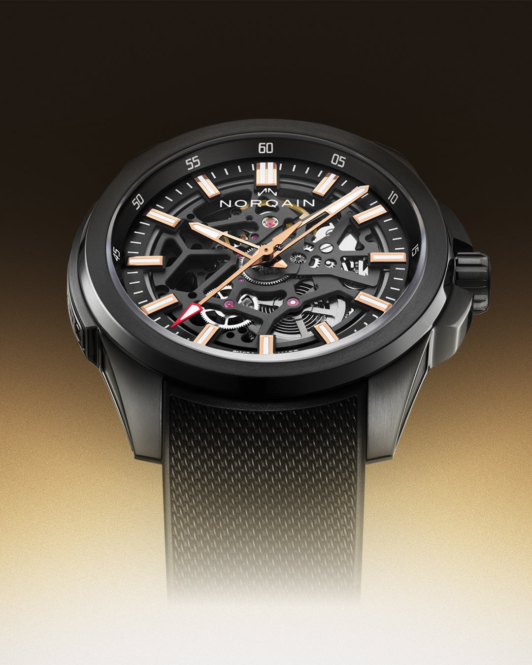 Norqain Independence Skeleton Titanium DLC Auto (Black Skeleton Dial / 42mm)