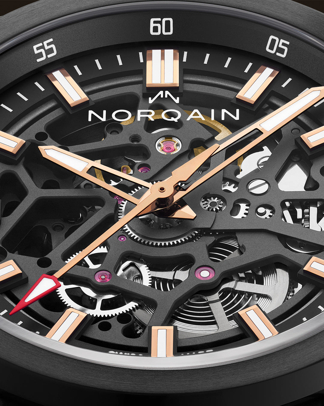 Norqain Independence Skeleton Titanium DLC Auto (Black Skeleton Dial / 42mm)