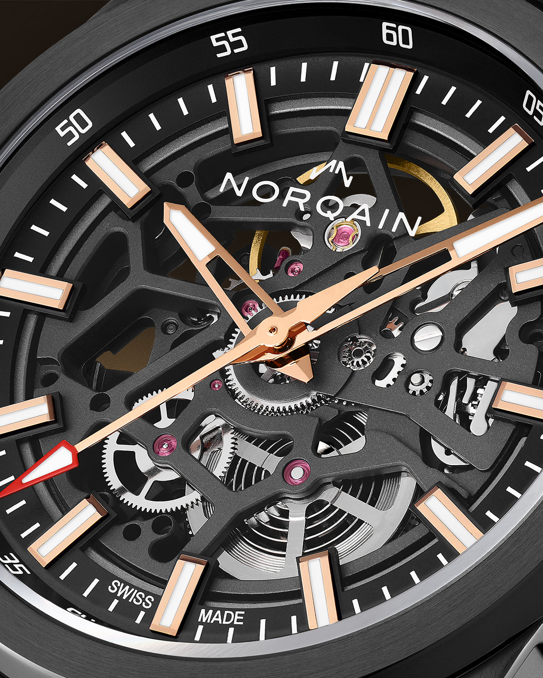 Norqain Independence Skeleton Titanium DLC Auto (Black Skeleton Dial / 42mm)