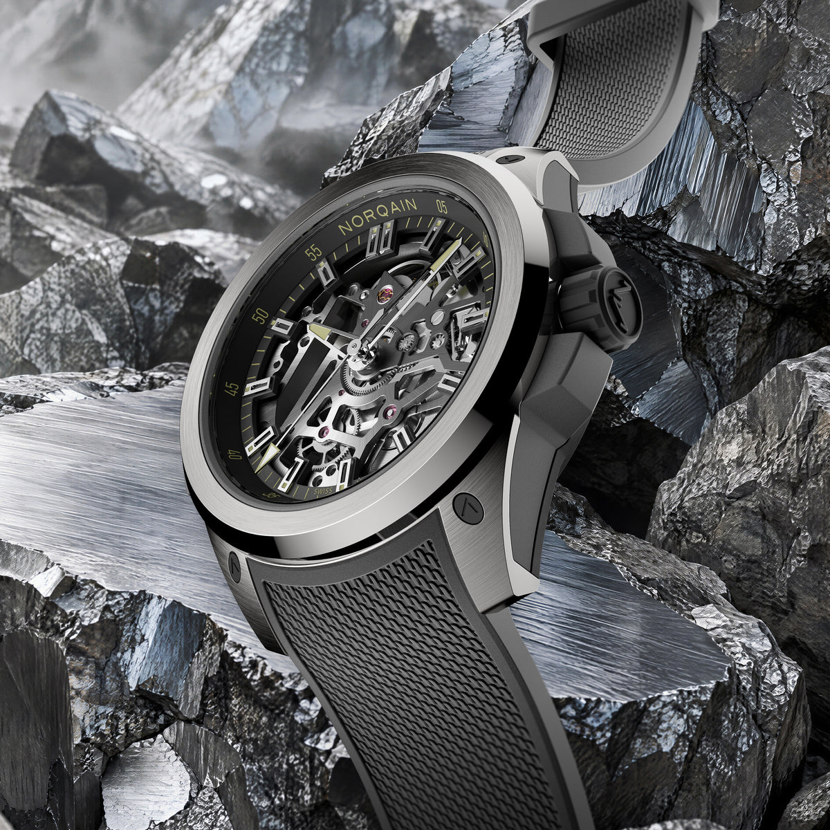 Norqain Wild One Skeleton Titanium Limited Edition Auto (Skeleton Dial / 39mm)