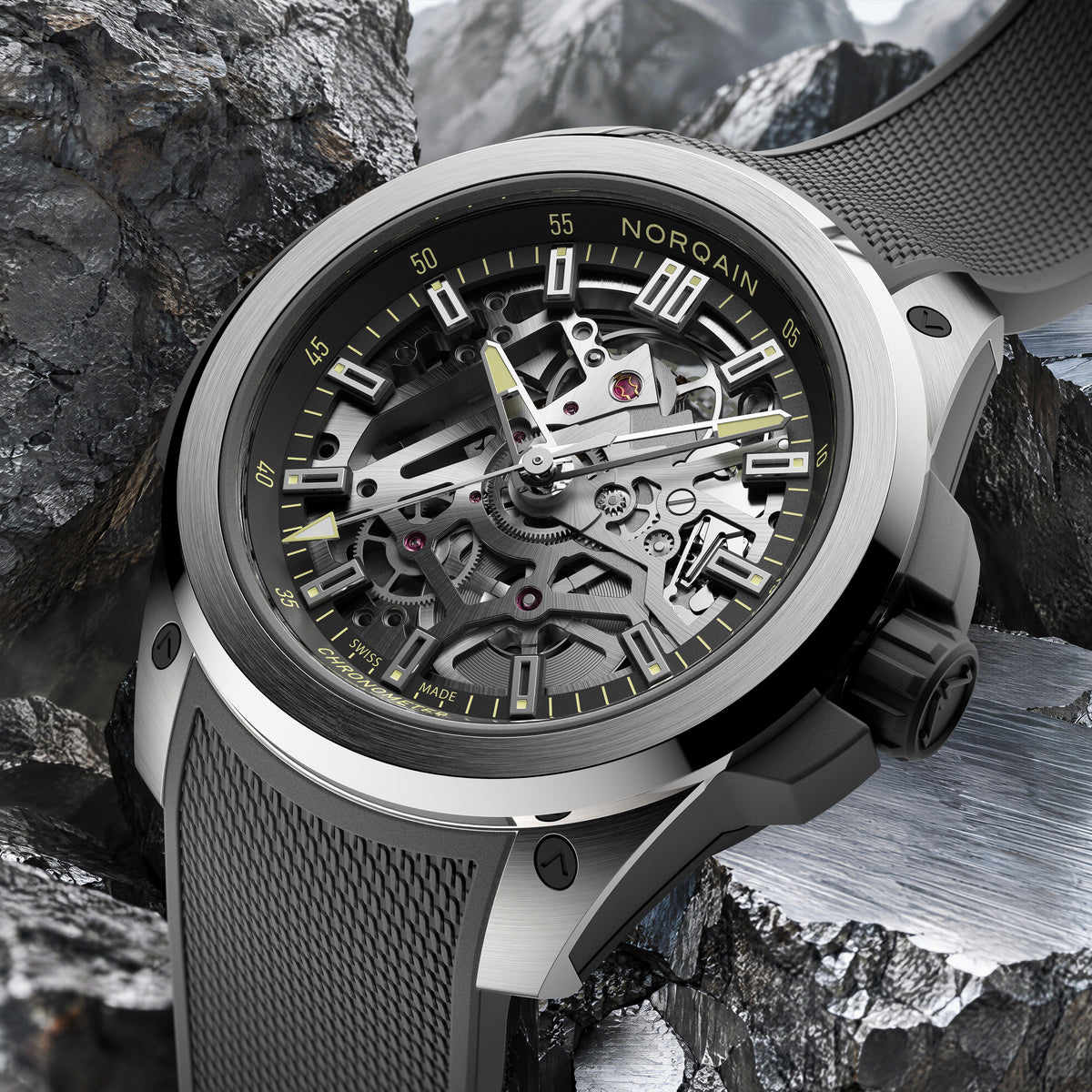 Norqain Wild One Skeleton Titanium Limited Edition Auto (Skeleton Dial / 39mm)