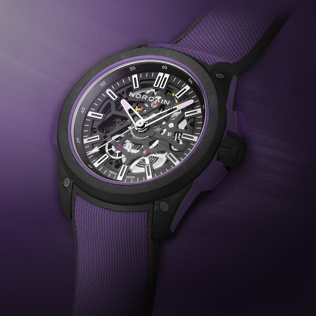 Norqain Independence Wild One Skeleton Limited Edition Purple Auto (Purple Skeleton Dial / 42mm)