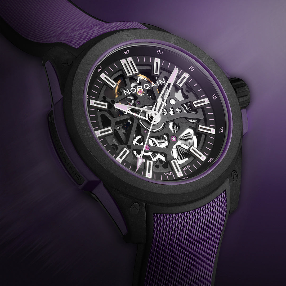 Norqain Independence Wild One Skeleton Limited Edition Purple Auto (Purple Skeleton Dial / 42mm)
