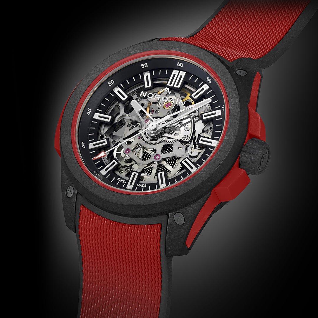 Norqain Independence Wild One Skeleton Canada Limited Edition Auto (Red Skeleton Dial / 42mm)