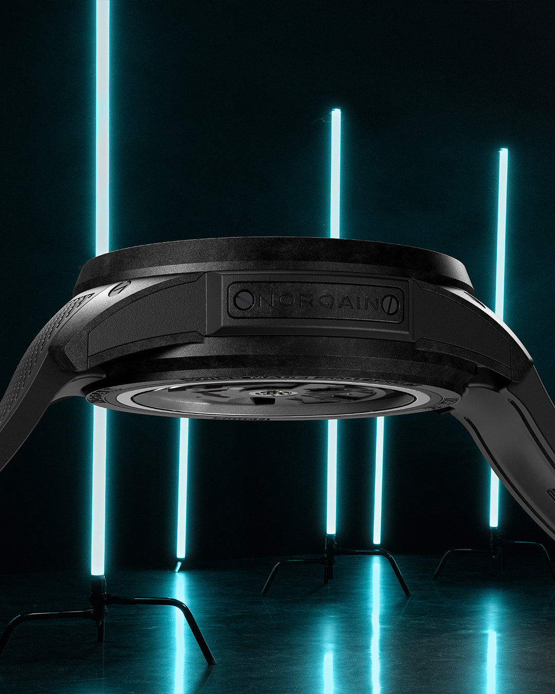 Norqain Independence Wild One Skeleton Chrono Auto (Turquoise Skeleton Dial / 42mm)