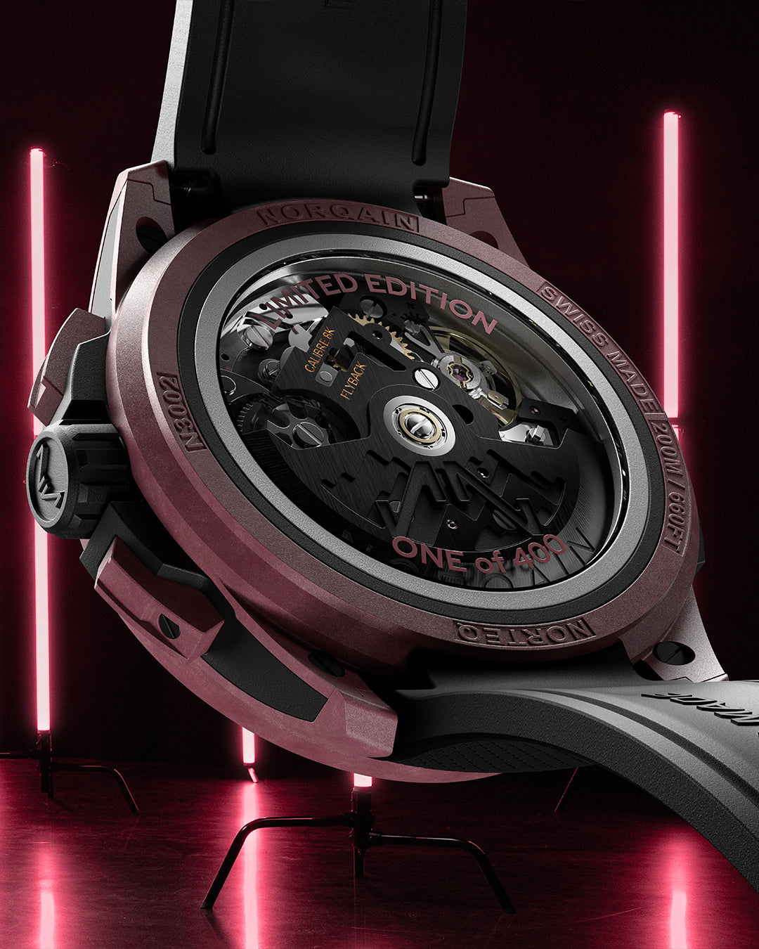 Norqain Independence Wild One Skeleton Chrono Limited Edition Auto (Black Skeleton Dial / 42mm)