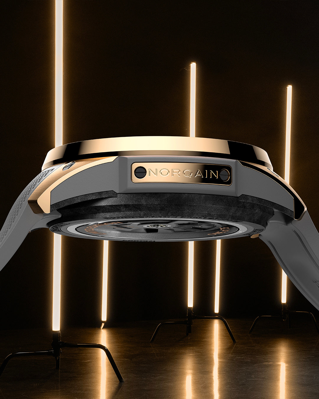 Norqain Independence Wild One Skeleton Chrono Red Gold Limited Edition Auto (Grey Skeleton Dial / 42mm)