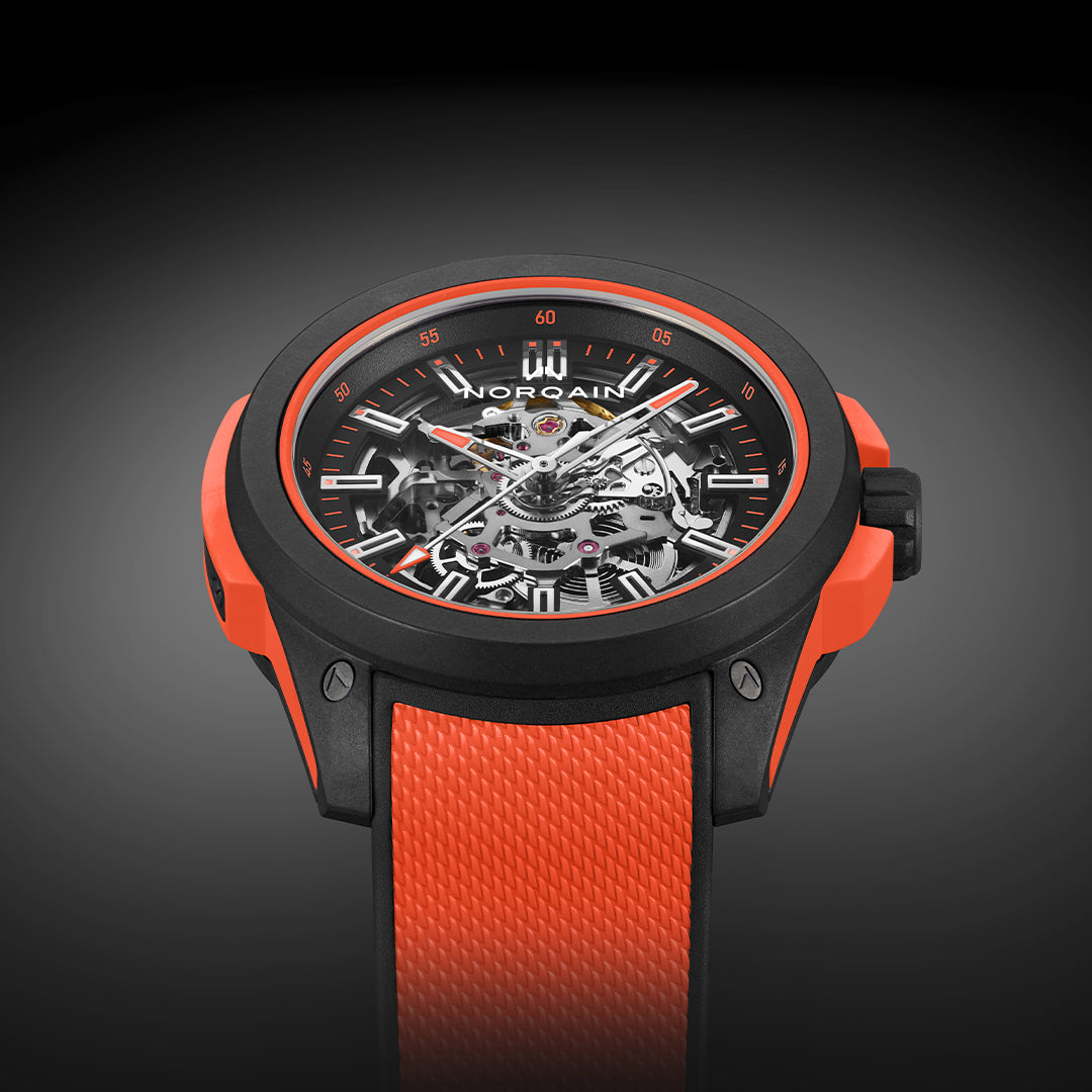 Norqain Independence Wild One Skeleton Auto (Cadran squelette orange / 42mm)