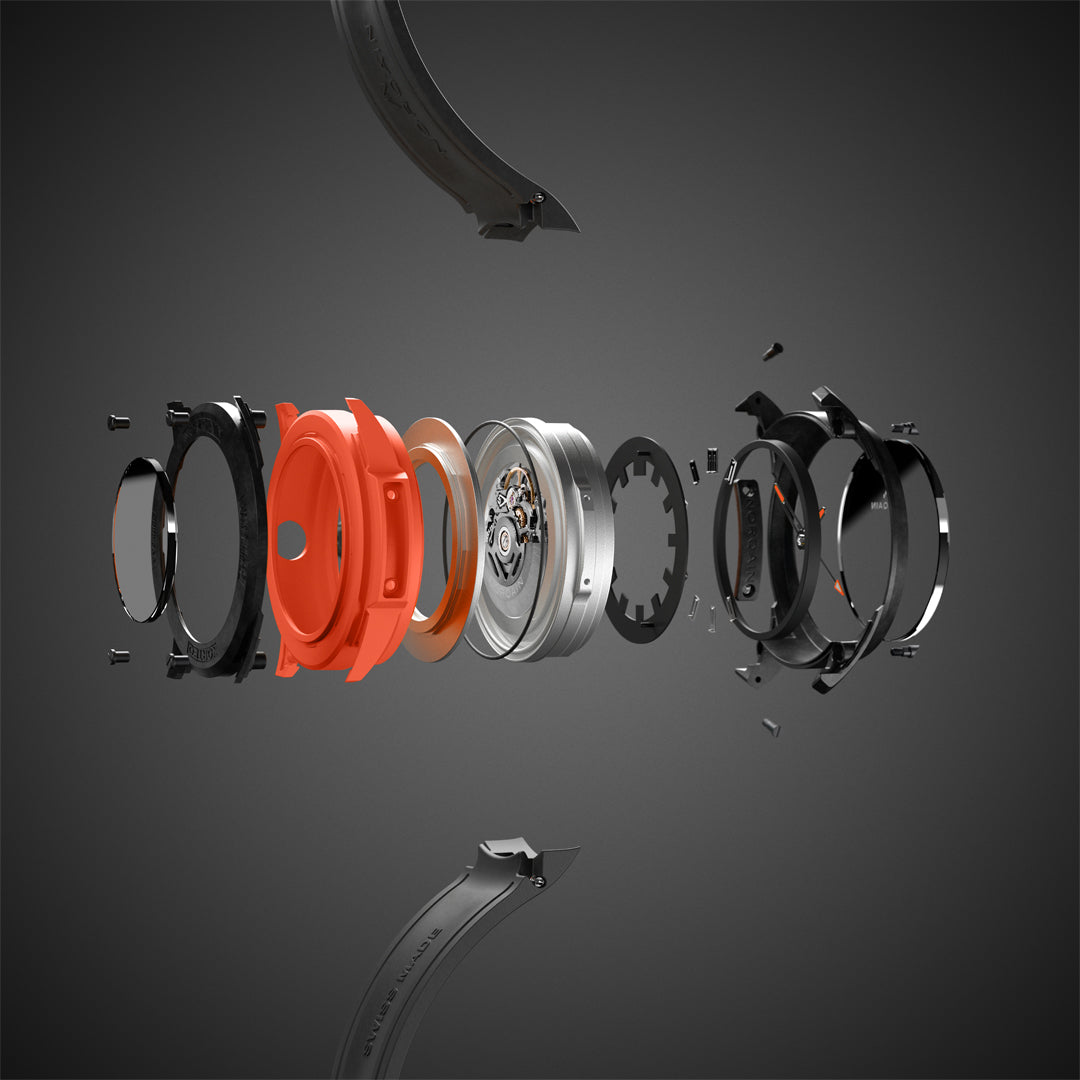 Norqain Independence Wild One Skeleton Auto (Cadran squelette orange / 42mm)