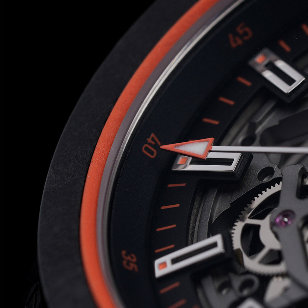 Norqain Independence Wild One Skeleton Auto (Cadran squelette orange / 42mm)