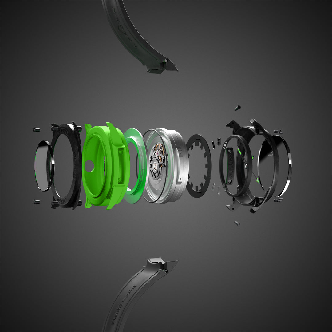 Norqain Independence Wild One Skeleton Auto (cadran squelette vert / 42mm)