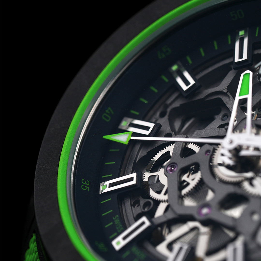 Norqain Independence Wild One Skeleton Auto (cadran squelette vert / 42mm)