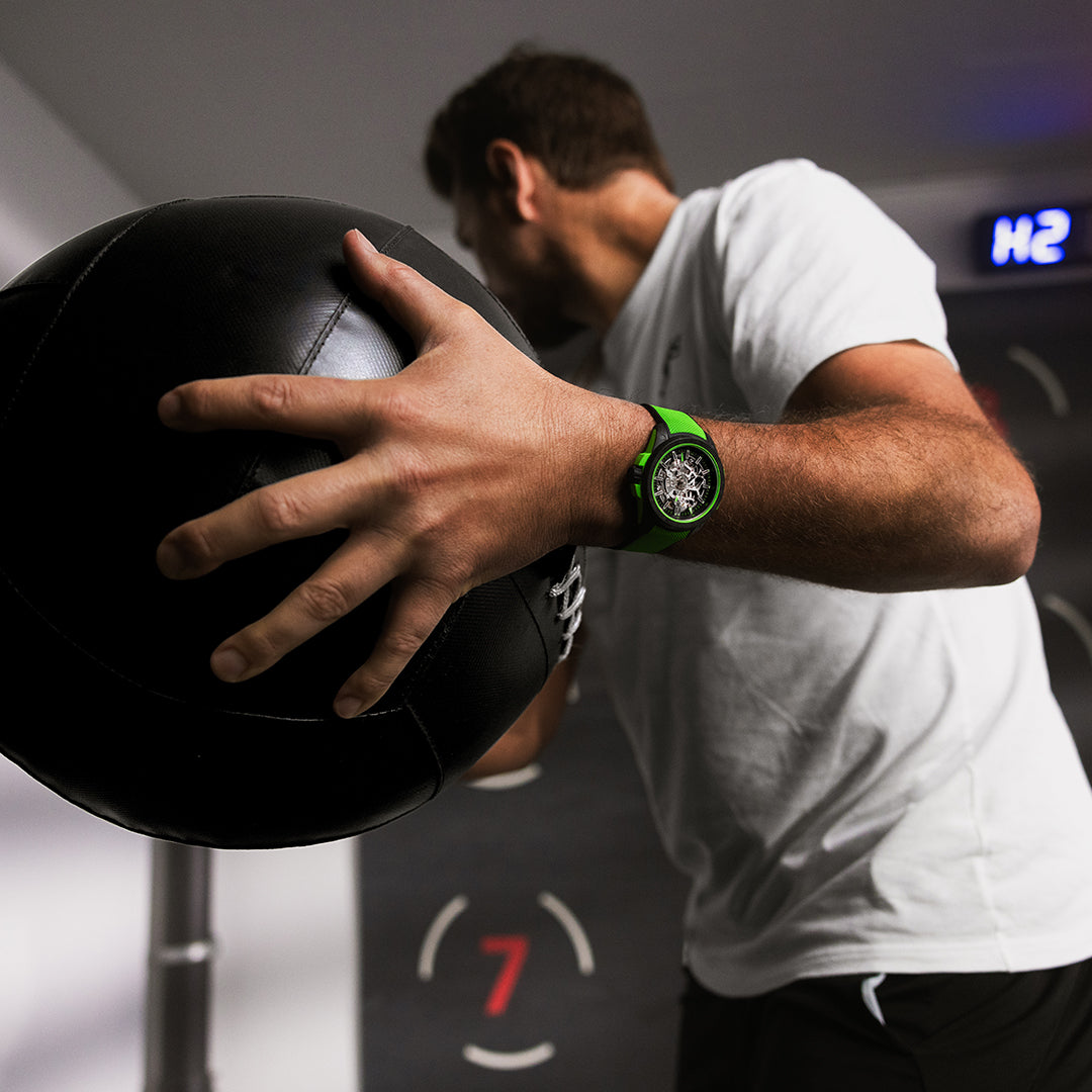 Norqain Independence Wild One Skeleton Auto (cadran squelette vert / 42mm)