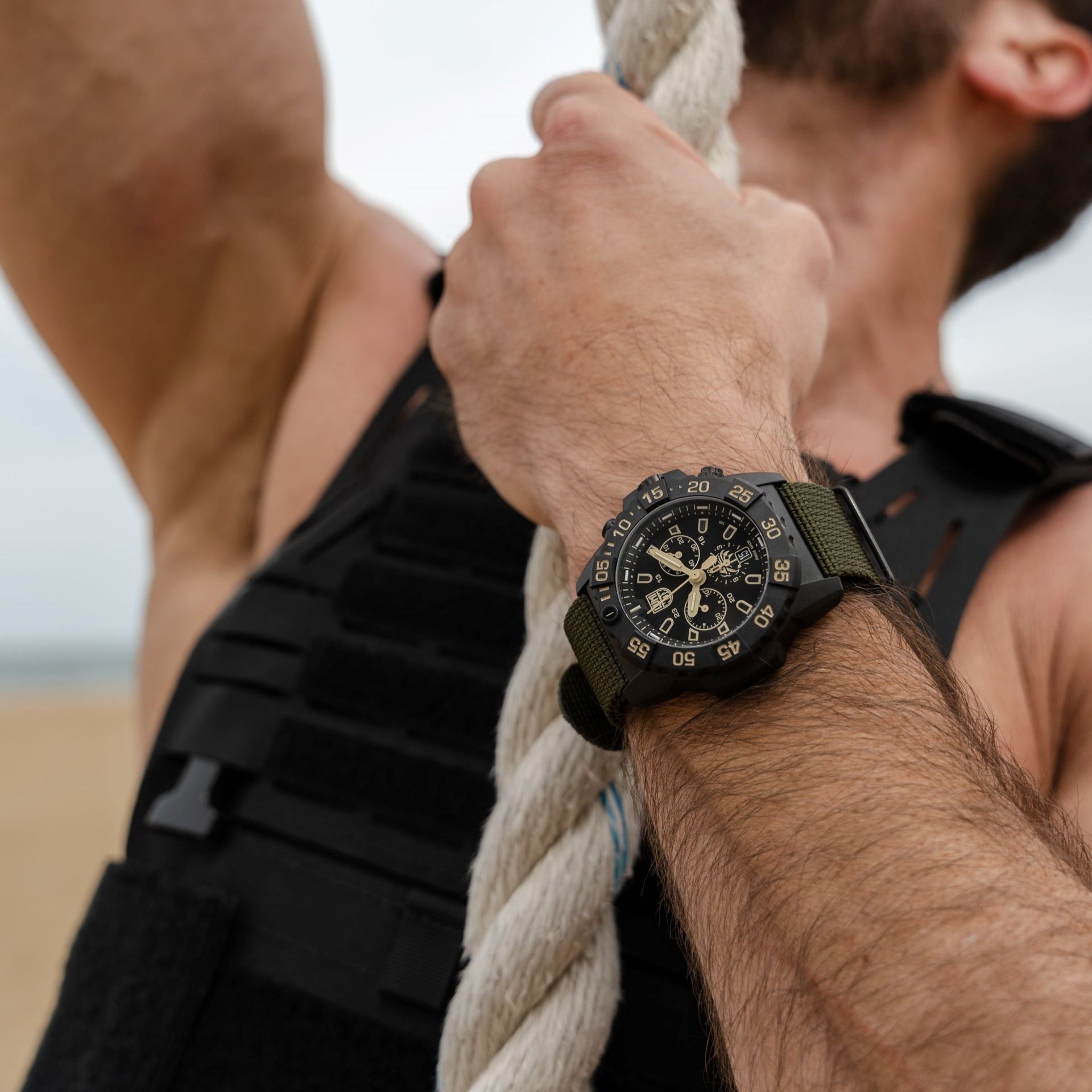 Navy SEAL Foundation, 45MM - Black/Sand Dial