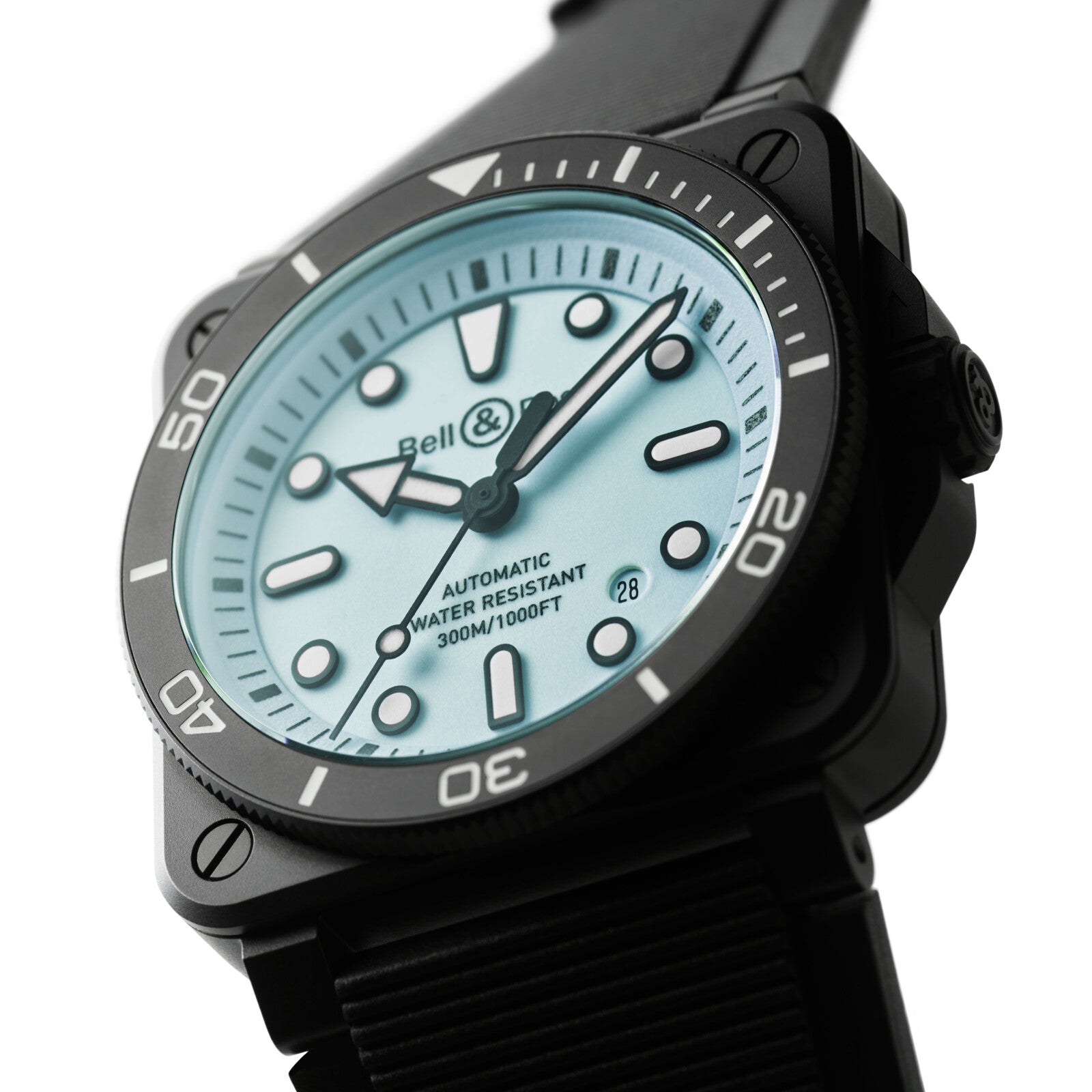 Bell & Ross BR 03 Diver Full Lum Ceramic Automatic BR0392-D-BL-CE/SRB (Light Blue Dial / 42mm)