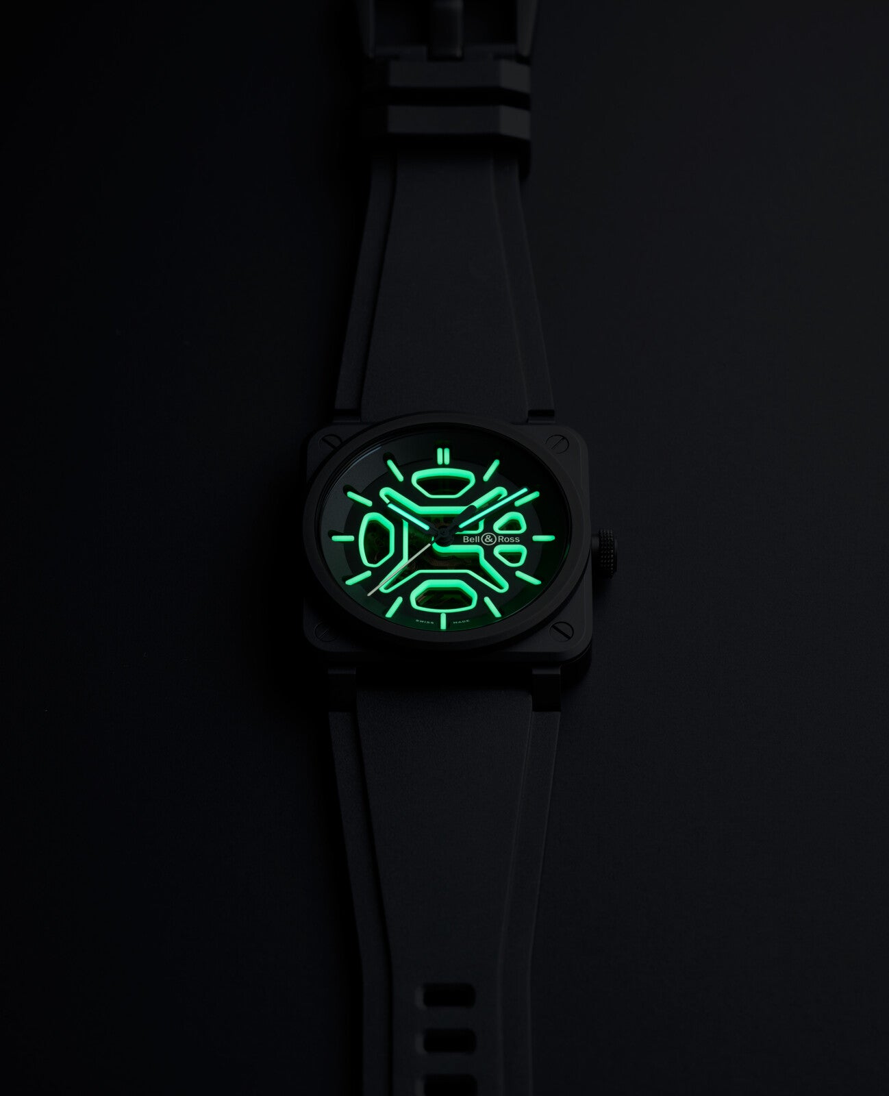 Bell & Ross BR 03 Skeleton Lum Ceramic Limited Edition Automatic BR03A-LM-SKCE/SRB (Black Dial / 41mm)