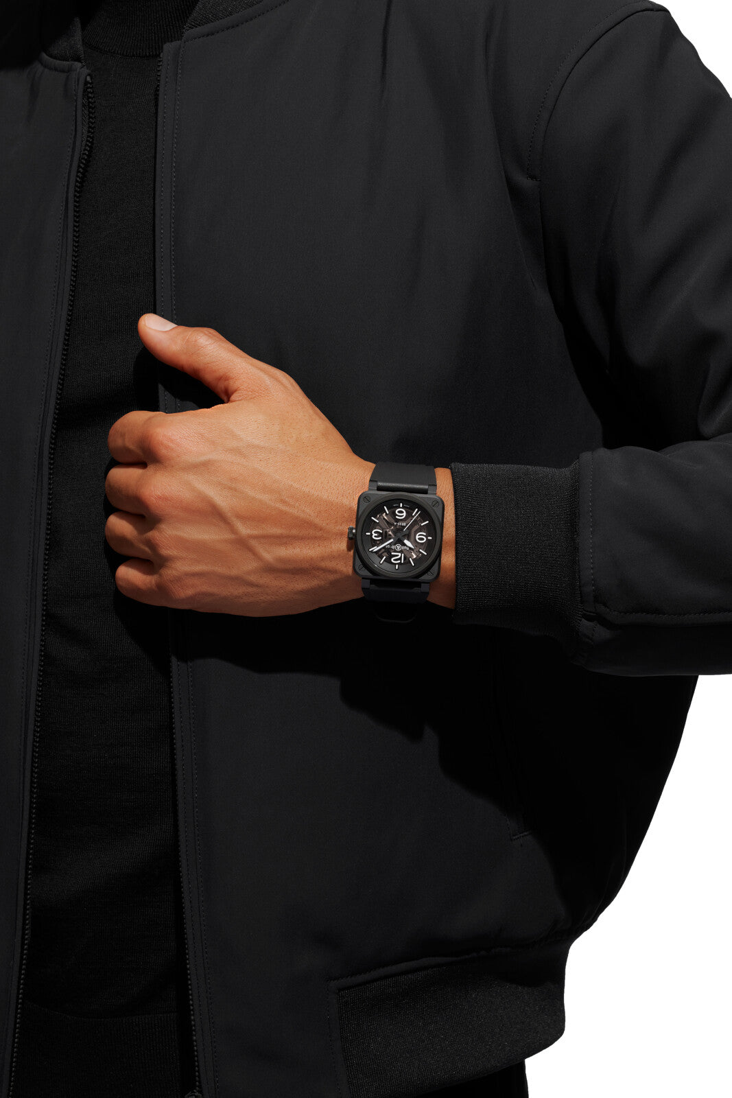 Bell & Ross BR 03 Skeleton Black Ceramic Automatic BR03A-BL-SKCE/SRB (Black Dial / 41mm)