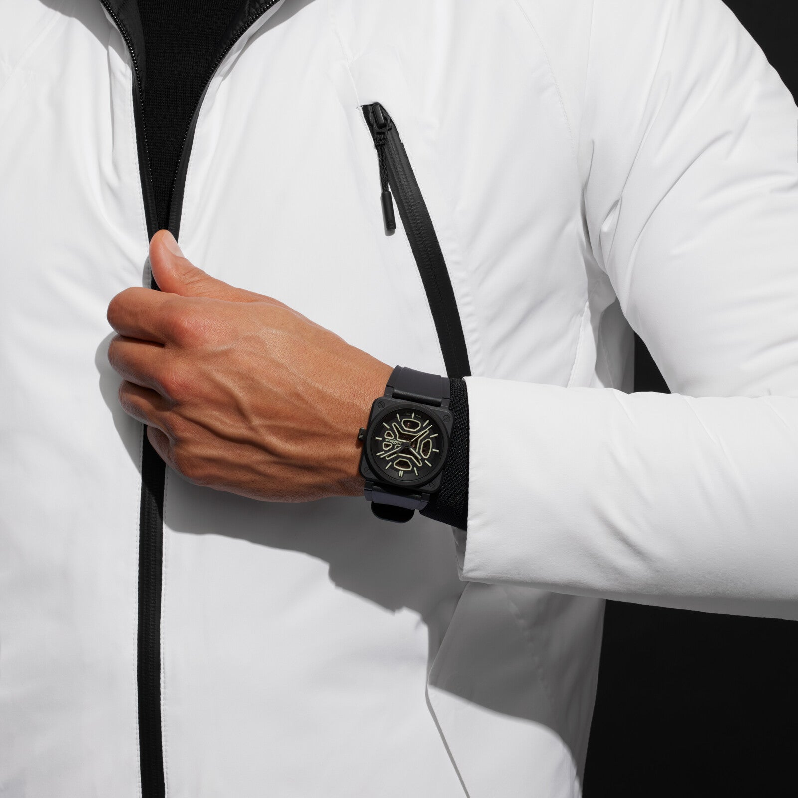 Bell & Ross BR 03 Skeleton Lum Ceramic Limited Edition Automatic BR03A-LM-SKCE/SRB (Black Dial / 41mm)