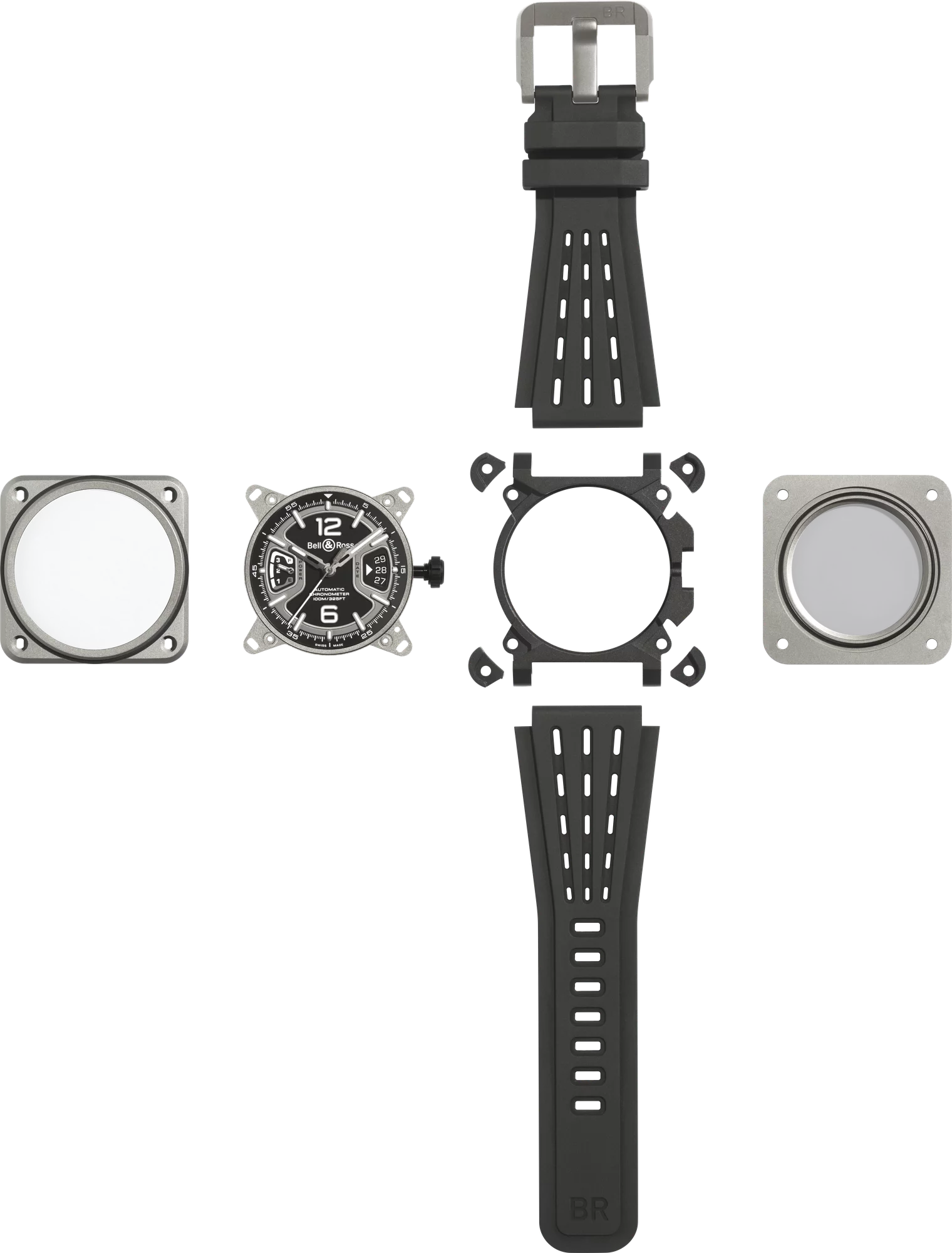 Bell & Ross BR-X3 Black Titanium Automatic BRX3R-BL-TI/SRB (Black Dial / 41mm)