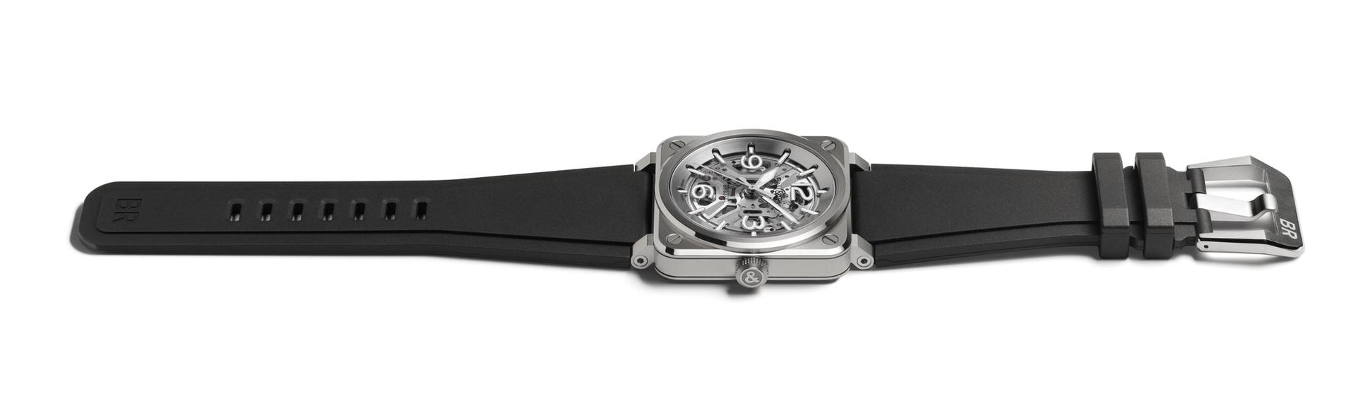 Bell & Ross BR 03 Skeleton Steel Automatic BR03A-BL-SKST/SRB (Silver Dial / 41mm)