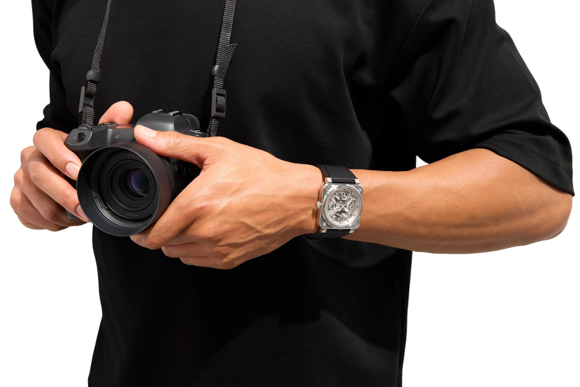 Bell & Ross BR 03 Skeleton Steel Automatic BR03A-BL-SKST/SRB (Silver Dial / 41mm)