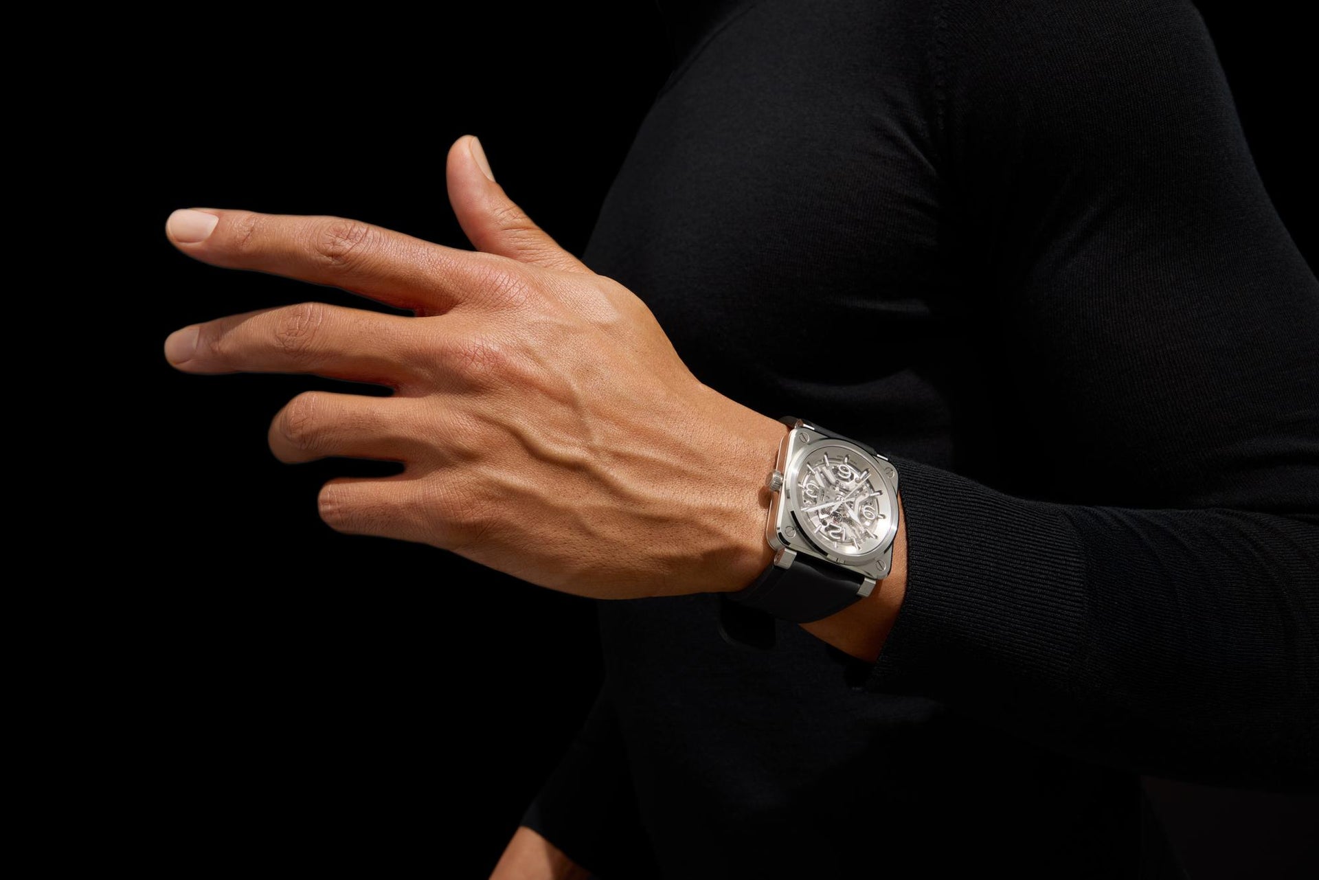 Bell & Ross BR 03 Skeleton Steel Automatic BR03A-BL-SKST/SRB (Silver Dial / 41mm)