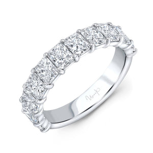 Uneek 18KW Radiant Cut Diamond Eternity Ring