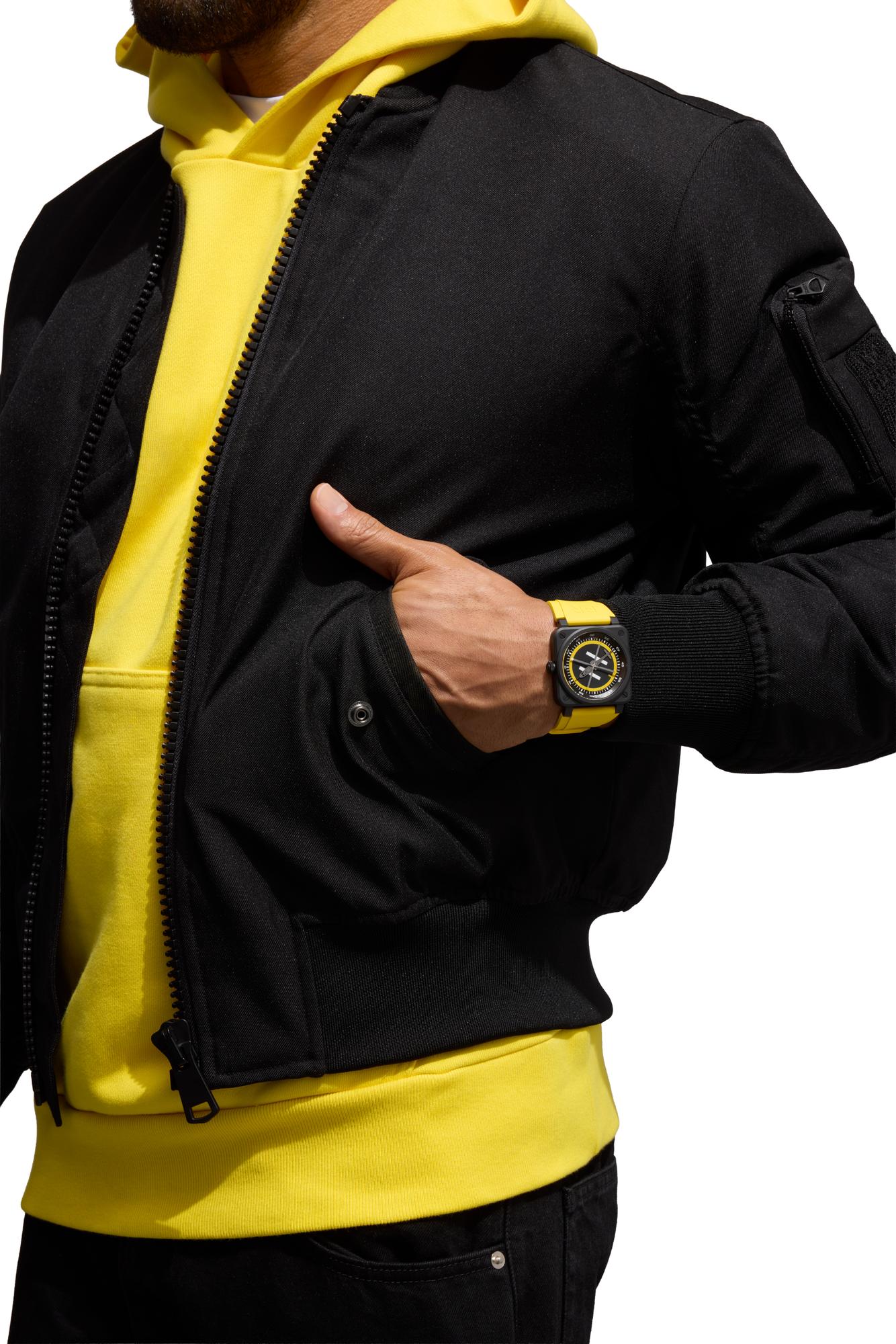 Bell & Ross BR 03 Helipad Limited Edition Automatic BR03A-HE-CE/SRB (Black Dial / 41mm)