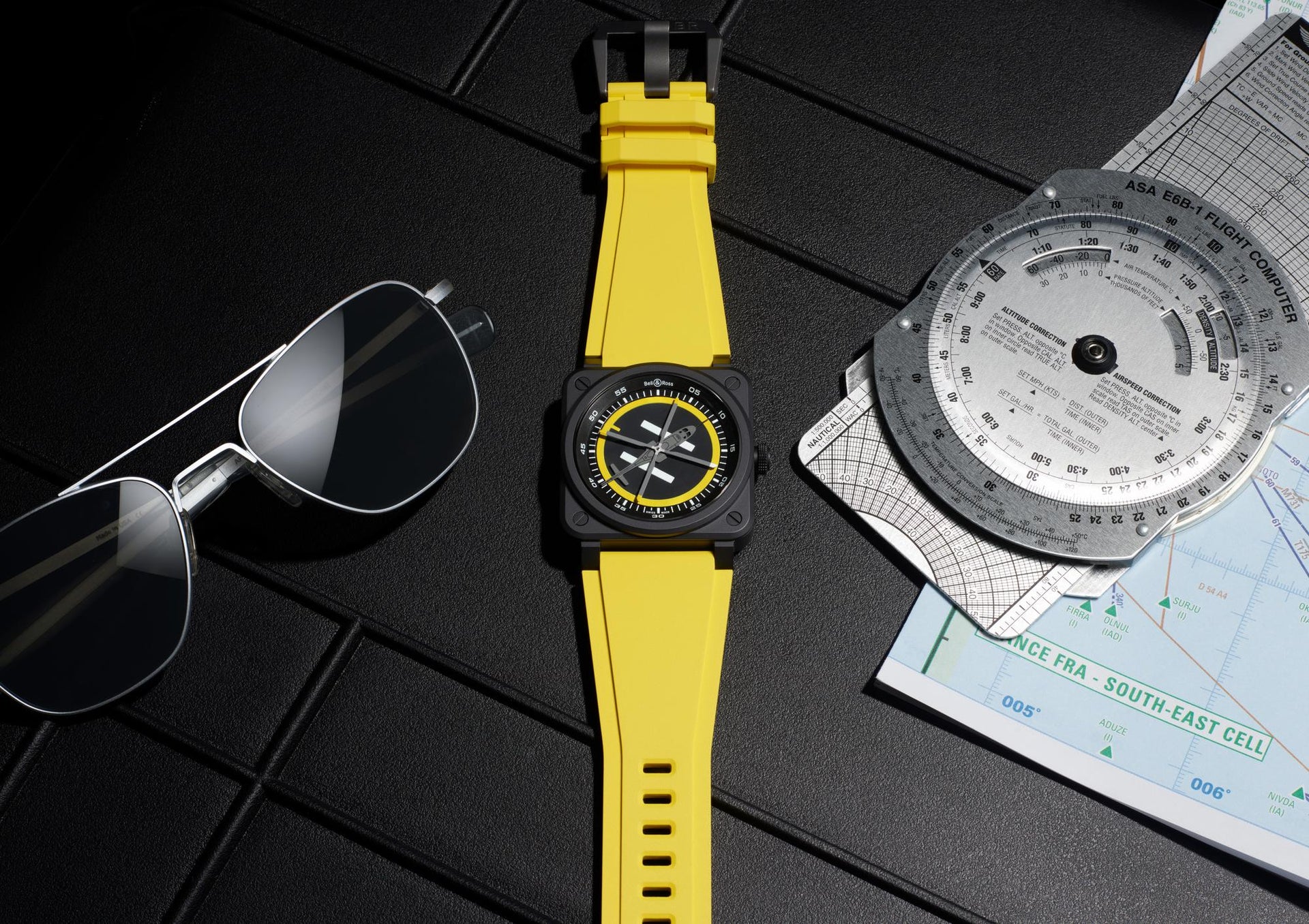 Bell & Ross BR 03 Helipad Limited Edition Automatic BR03A-HE-CE/SRB (Black Dial / 41mm)