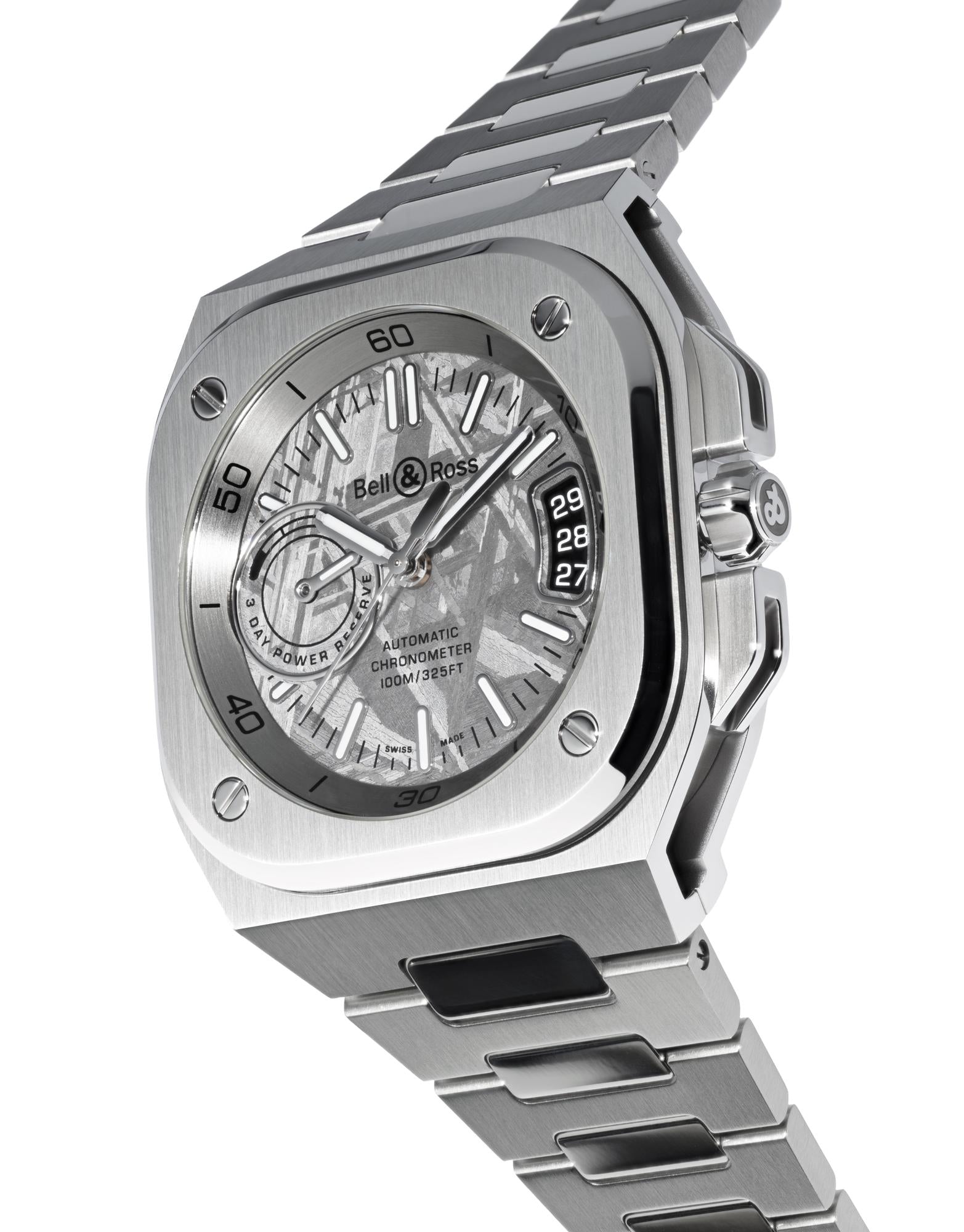 Bell & Ross BR-X5 Meteorite Automatic BRX5R-MTR-ST (Silver Meteorite Dial / 41mm)