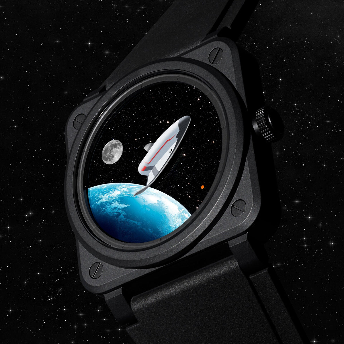 Bell & Ross BR 03 Space Mission Limited Edition Automatic BR03A-SPM-CE/SRB (Black Dial / 41mm)