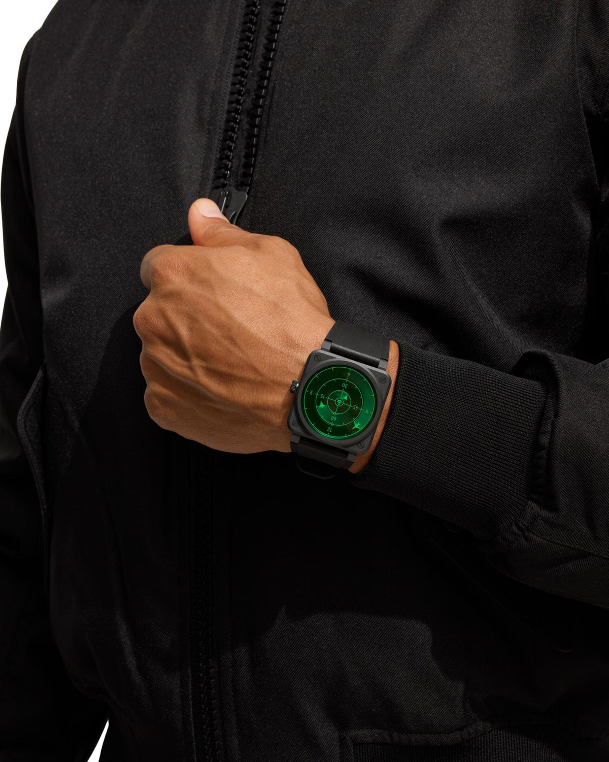 Bell & Ross BR 03 Green Radar Ceramic Limited Edition Automatic BR03A-GRDR-CE/SRB (Green Dial / 41mm)
